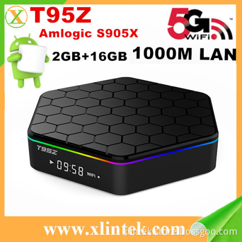 Android tv box T95Z Amlogic S905X Android 6.0 2G/16G WiFi 4K Kodi 16.1 Loaded add-ons 1080i/p set top box Smart TV BOX